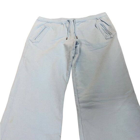 Escata Sport L baby blue wide leg joggers with draw string and pockets - Picture 5 of 7
